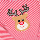 Reindeer Red Stripe Long Sleeve Shirt