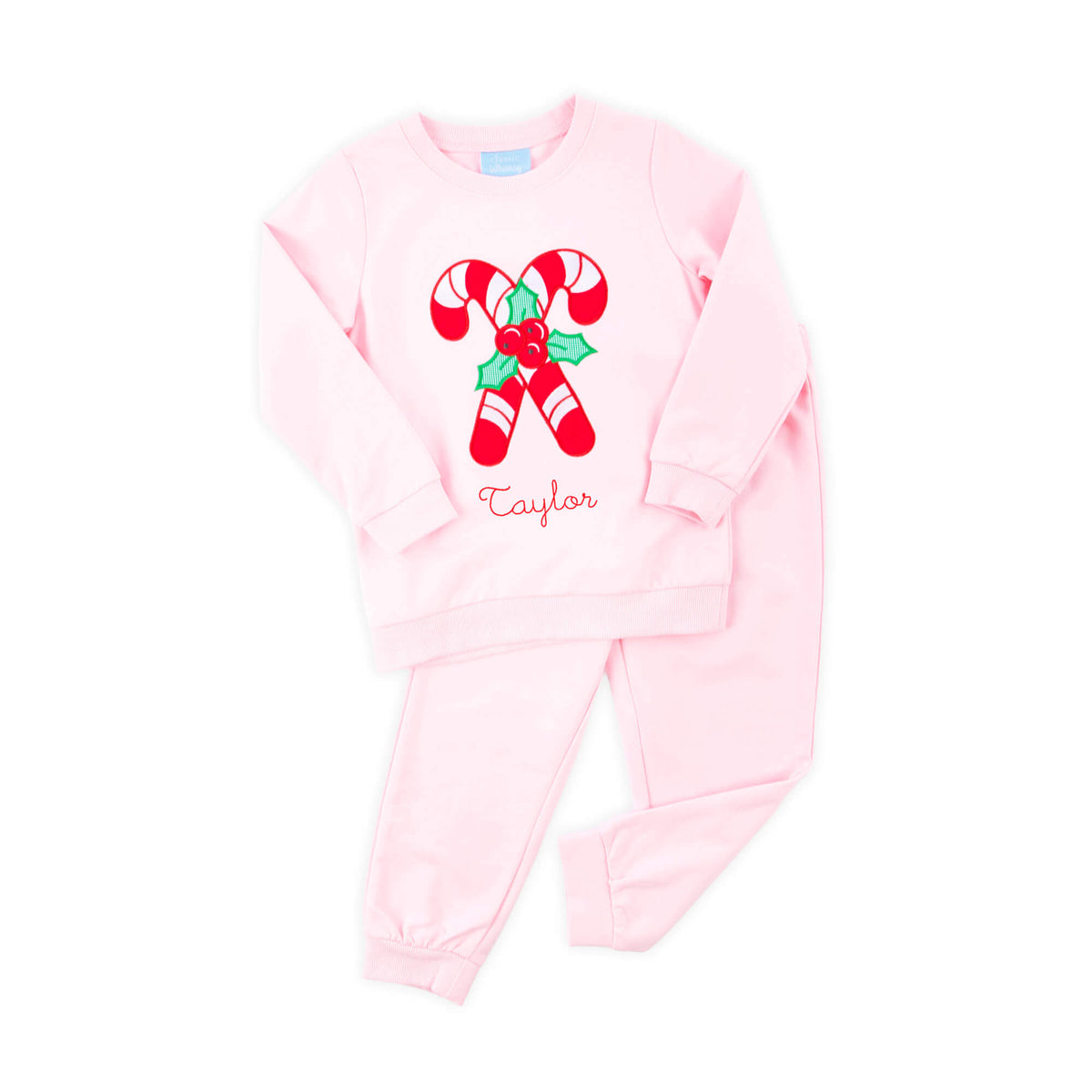 Candy Cane Pink Jogger Set