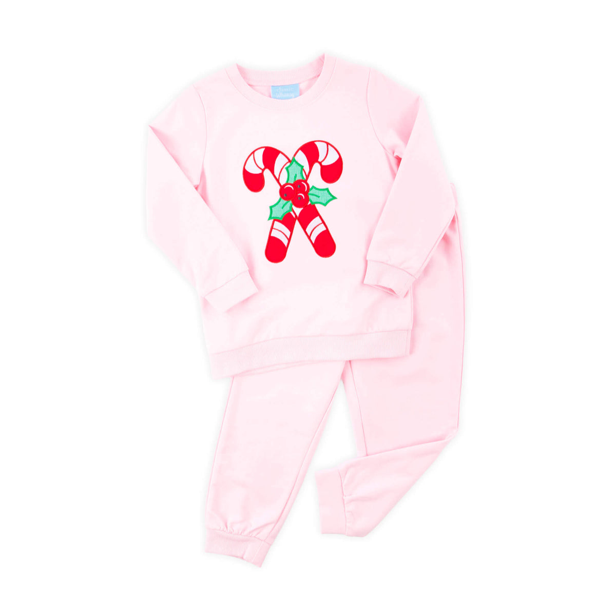 Candy Cane Pink Jogger Set
