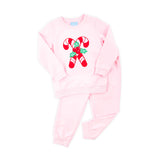 Candy Cane Pink Jogger Set