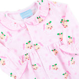 Vintage Santa Pink Ruffle Sleeper