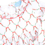 Bow Lattice White Eden Dress