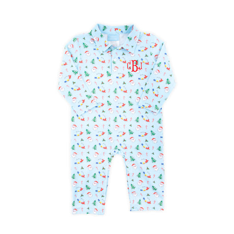 Magical Night Blue Polo Romper