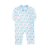 Magical Night Blue Polo Romper