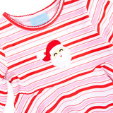 Happy Santa Red & Pink Stripe Sophia Legging Set