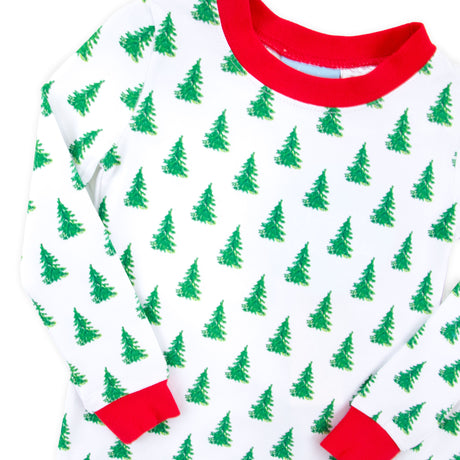 Christmas Tree White Pajamas
