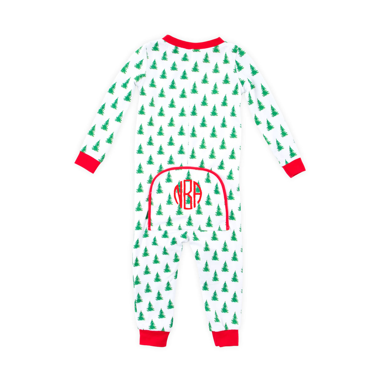 Christmas Tree White Zip Sleeper