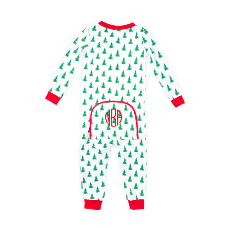 Christmas Tree White Zip Sleeper