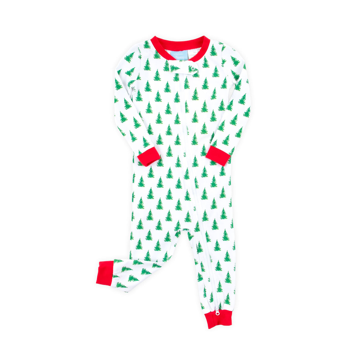Christmas Tree White Zip Sleeper