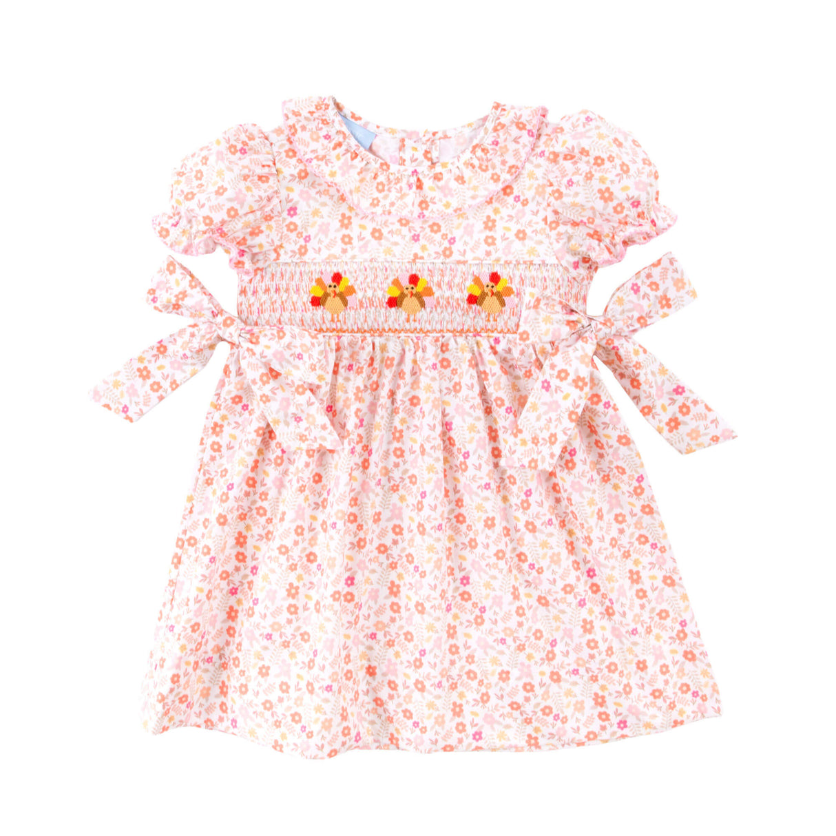Turkey Smocked Pink Floral Beverly Dress