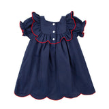 Holly Navy Lacey Dress
