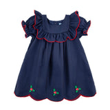 Holly Navy Lacey Dress