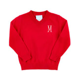 Red V-Neck Sweater