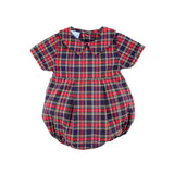 St. Louis Plaid Red Plaid Collared Bubble