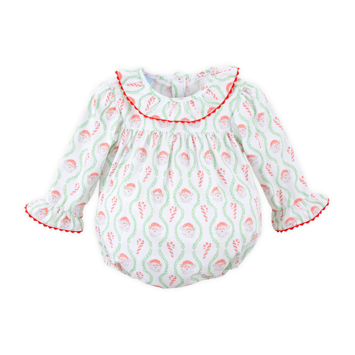 Candy Cane Ruffle Collared Bubble