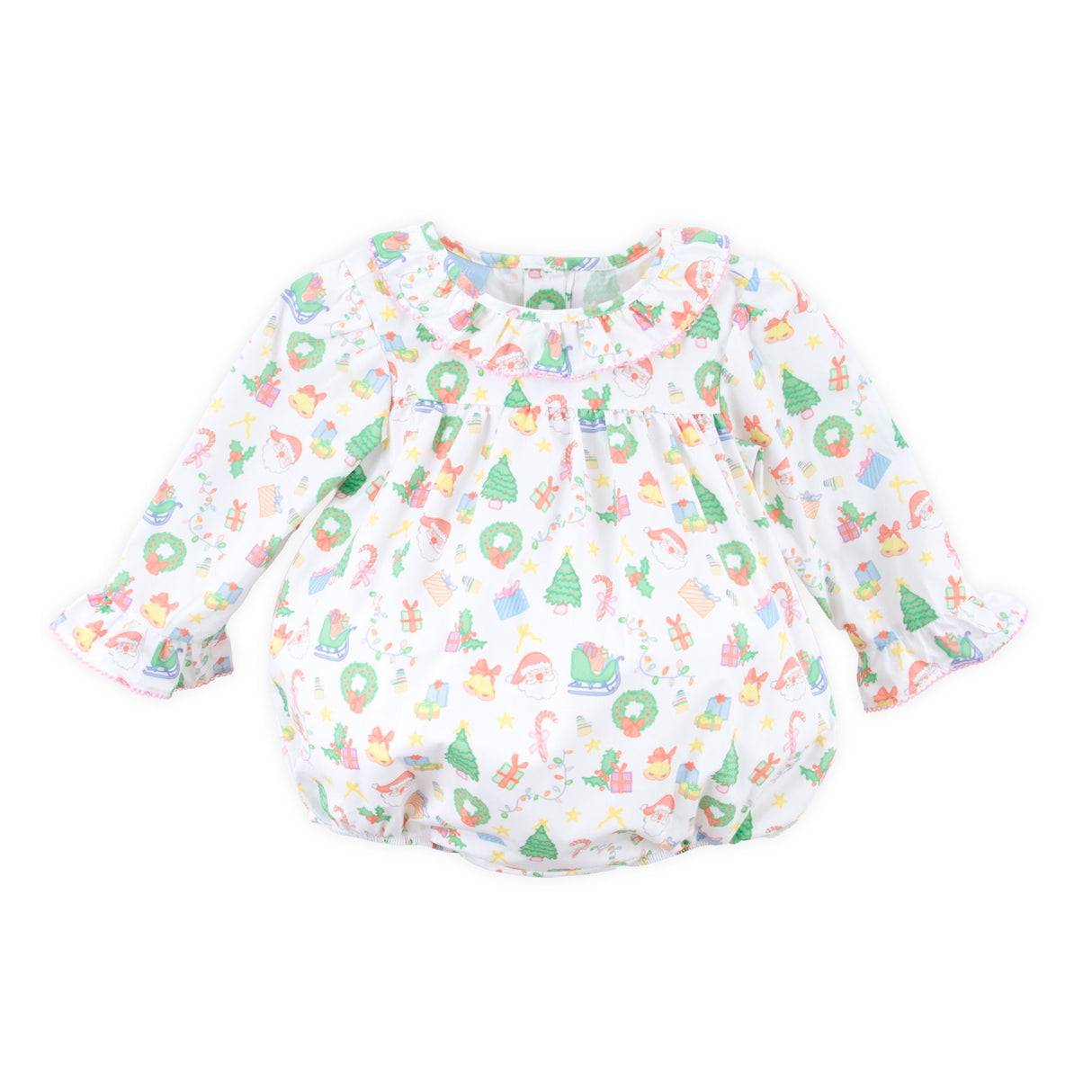 Christmas Spirit Ruffle Collared Bubble