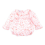Christmas Toile Red Ruffle Collared Bubble