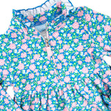 Floral Half Zip Dress