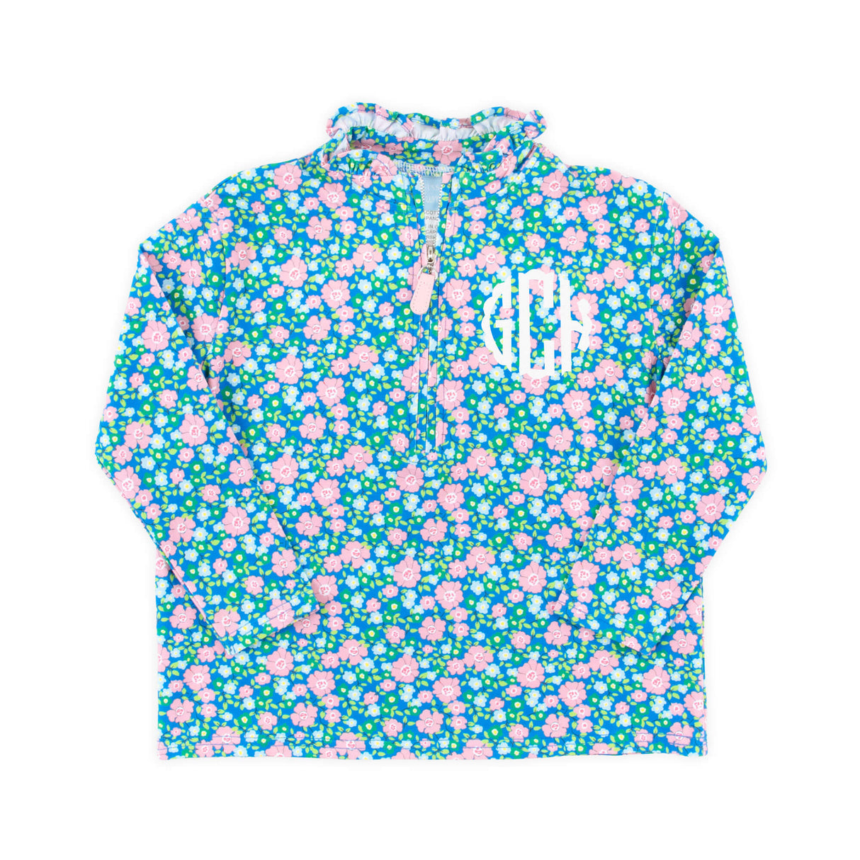 Floral Half Zip Pullover