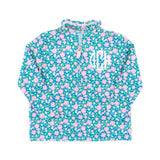 Floral Half Zip Pullover