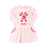 Candy Cane Red Stripe Izzy Dress