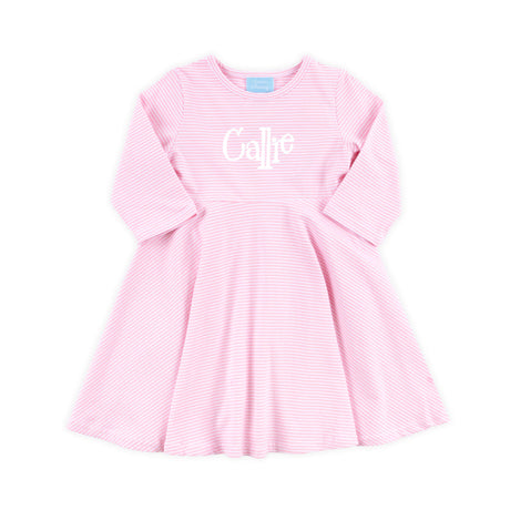 Pink Stripe Sophia Dress