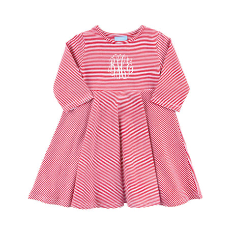 Red Stripe Sophia Dress