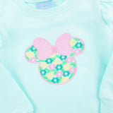 Mouse Ears Floral Turquoise Sweatshirt