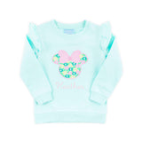 Mouse Ears Floral Turquoise Sweatshirt