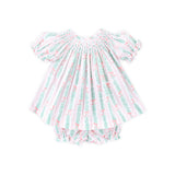 Garland Bow Smocked Bishop Bloomer Set