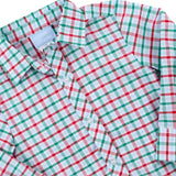 Christmas Eve Plaid Button Down Shirt