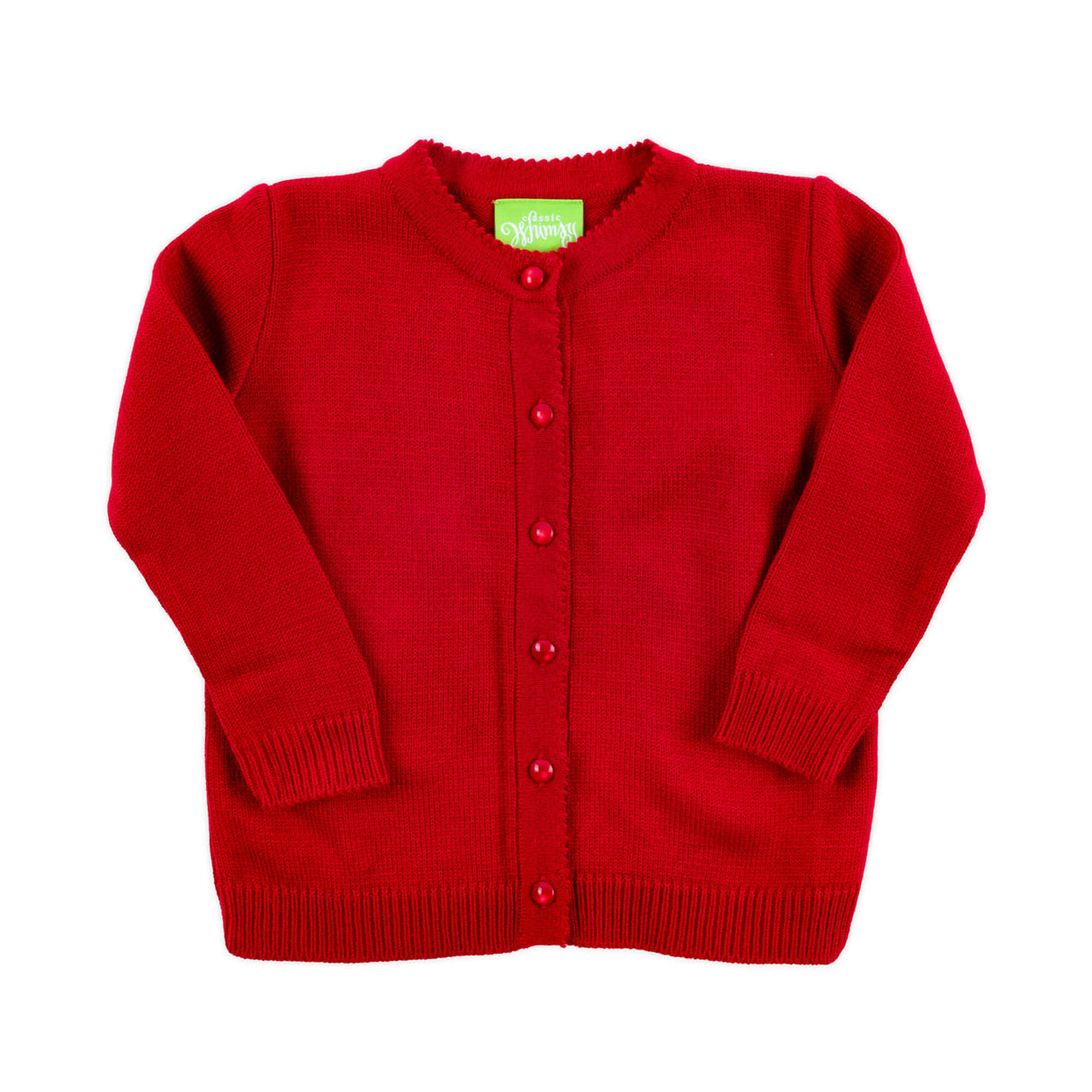 Button Up Sweater Red