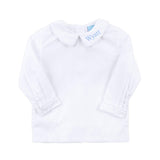 Boys White Long Sleeve Undershirt