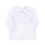 Boys White Long Sleeve Undershirt