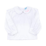 Girls Long Sleeve Undershirt White