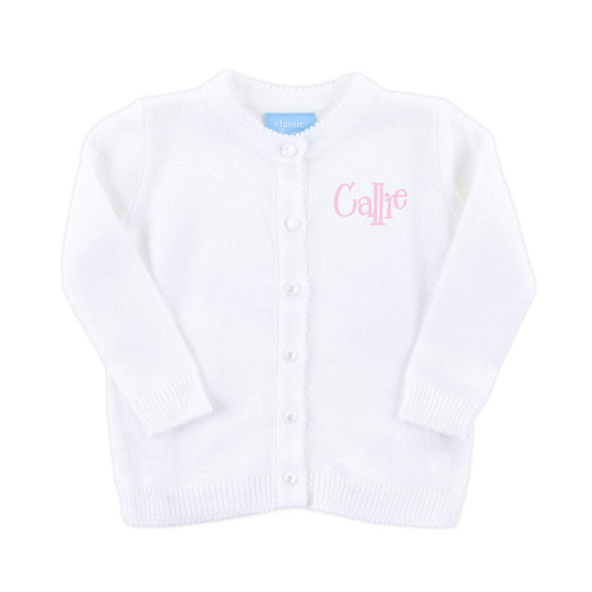 Button Up Sweater White