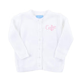 Button Up Sweater White