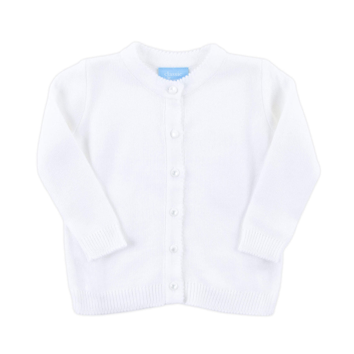 Button Up Sweater White