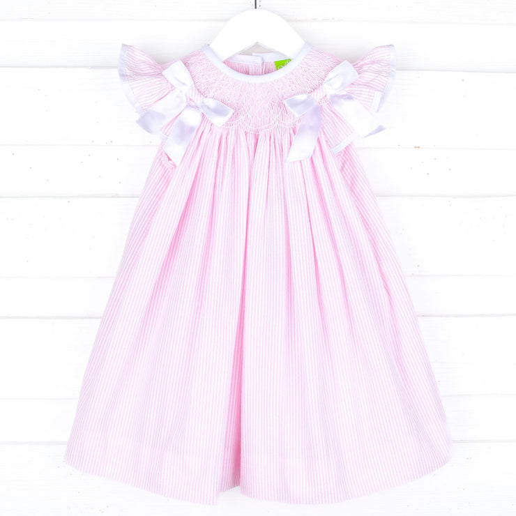 Pretty In Pink Smocked Bow Dress