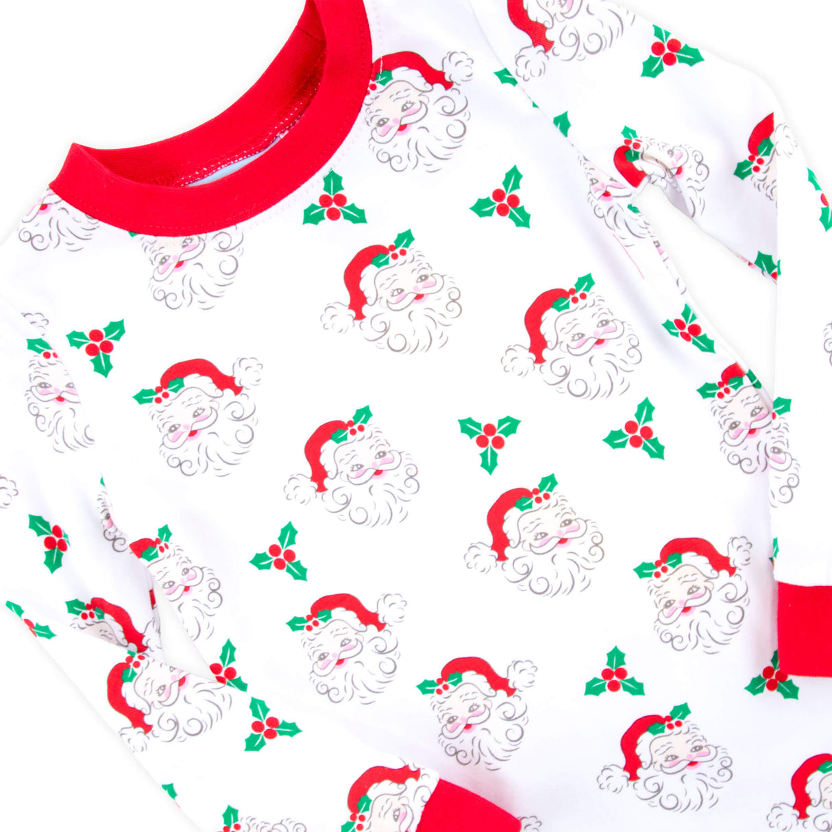 Vintage Santa White Pajamas