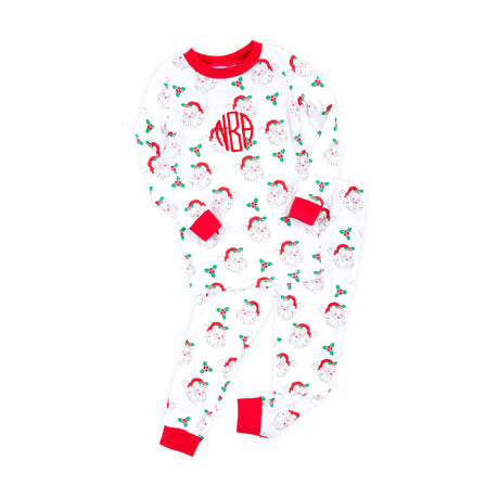 Vintage Santa White Pajamas