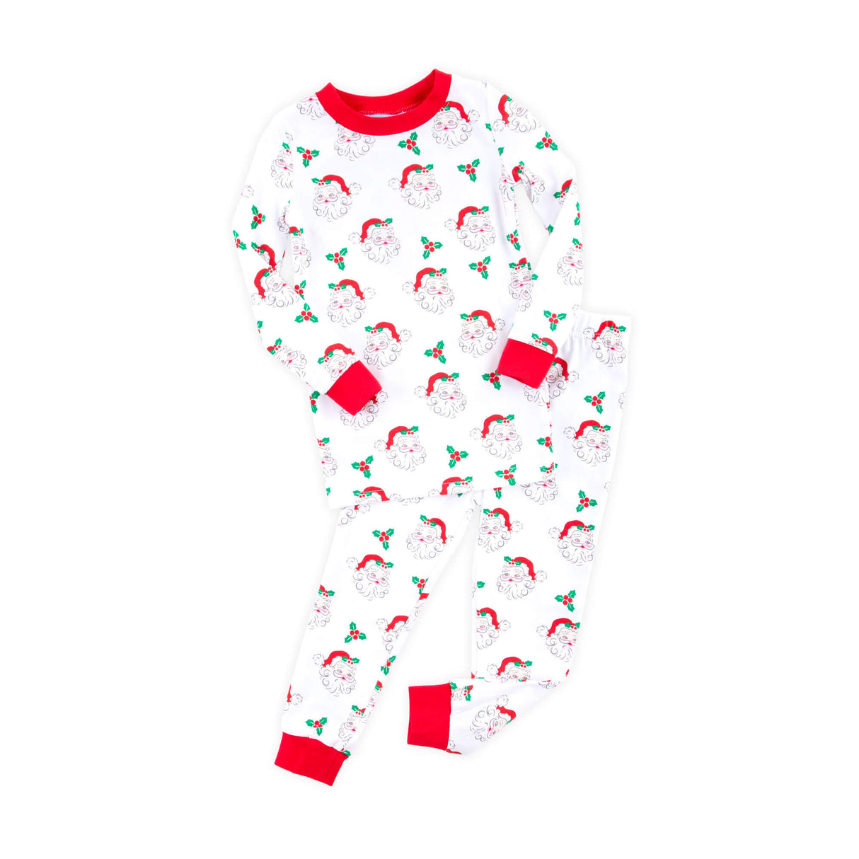 Vintage Santa White Pajamas