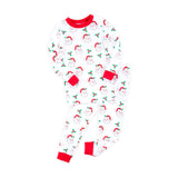 Vintage Santa White Pajamas