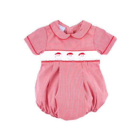 Santa's Favorite Smocked Collared Bubble
