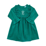 Green Corduroy Olivia Dress
