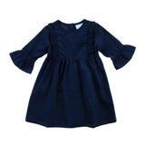Navy Corduroy Olivia Dress