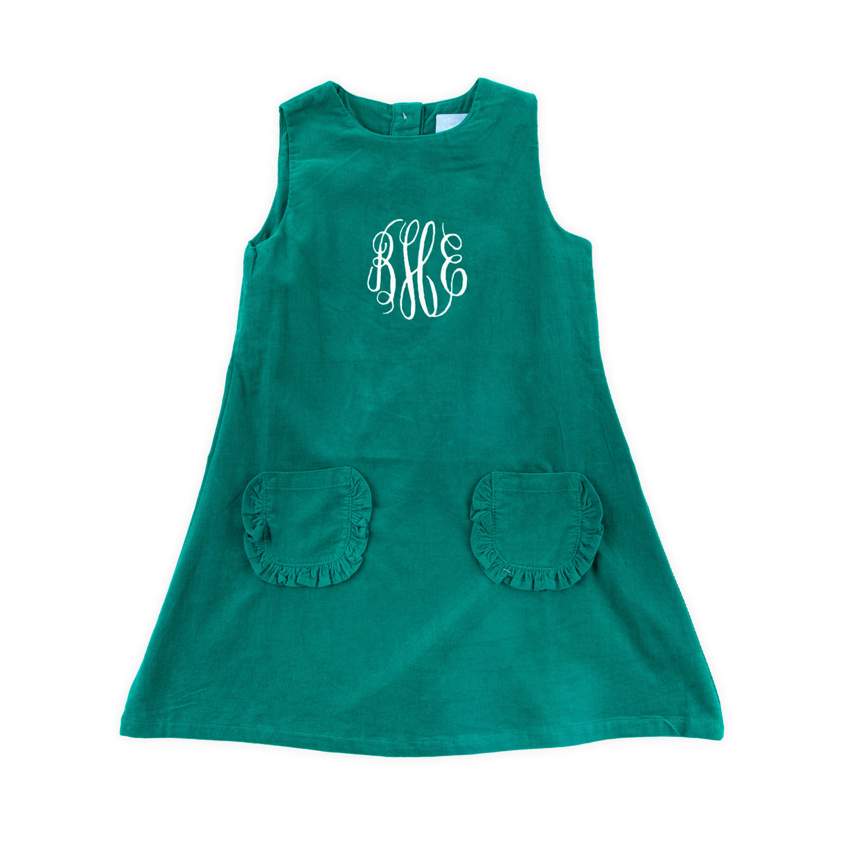 Green Corduroy Graycen Jumper Dress