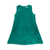 Green Corduroy Graycen Jumper Dress