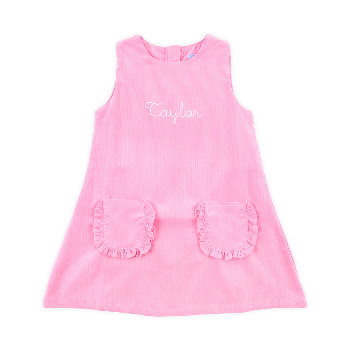 Pink Corduroy Graycen Jumper Dress