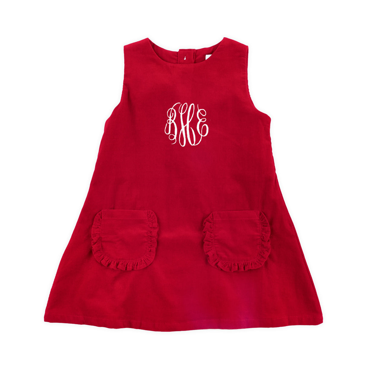 Red Corduroy Graycen Jumper Dress